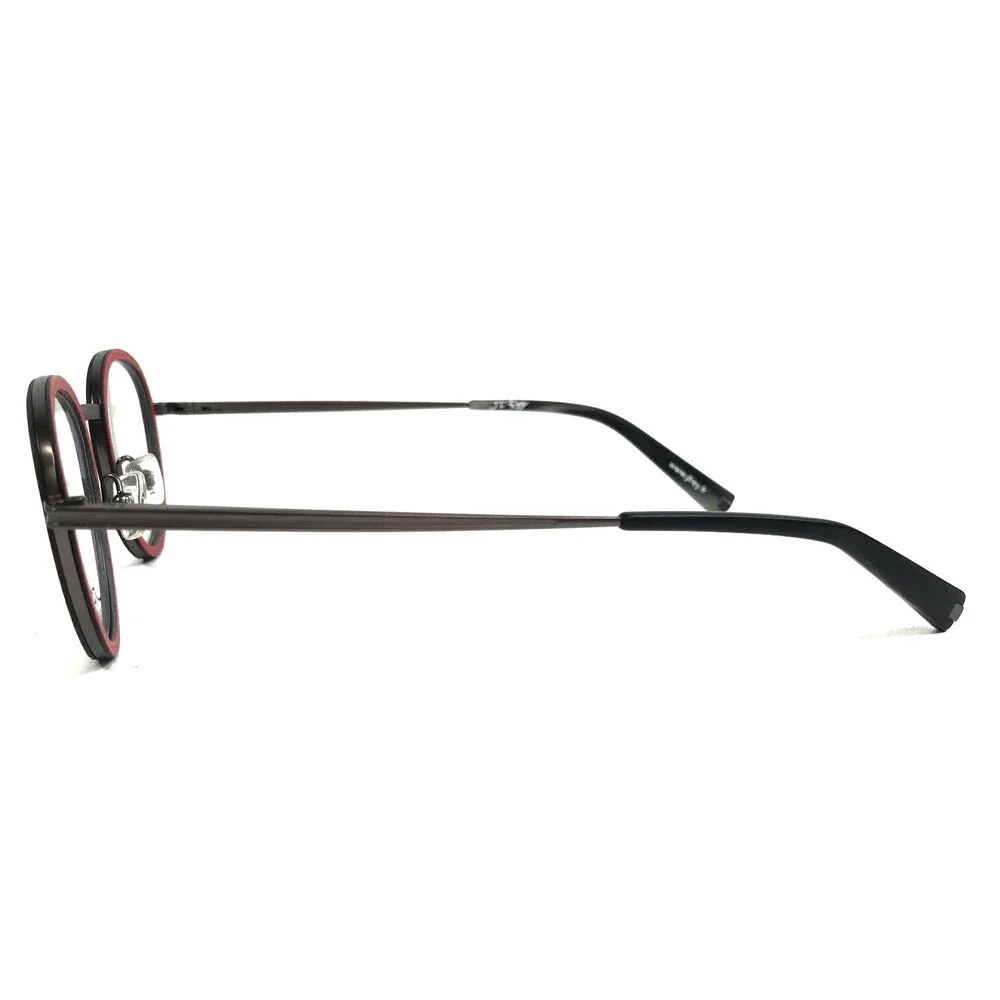 J. F. Rey Eyeglasses Frames JF2860 0330 Striped Brown Red Gray Round 47-22-145